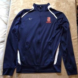 Syracuse University Soccer Nike FitDry Zip Front Athletic Jacket Size Small